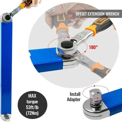Socket Extension Long Reach Chain-Driven Adapters Included