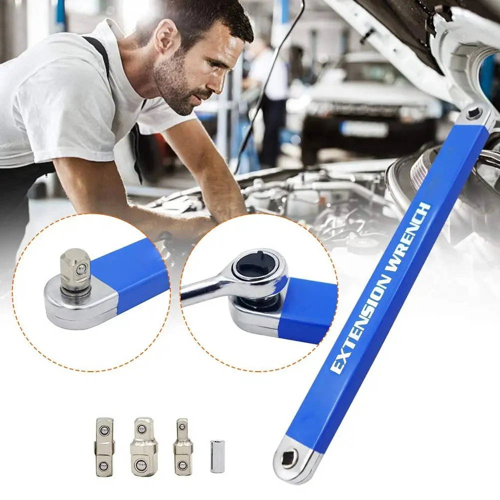 Socket Extension Wrench Long Reach Chain-Drive 3 Drive Adapters