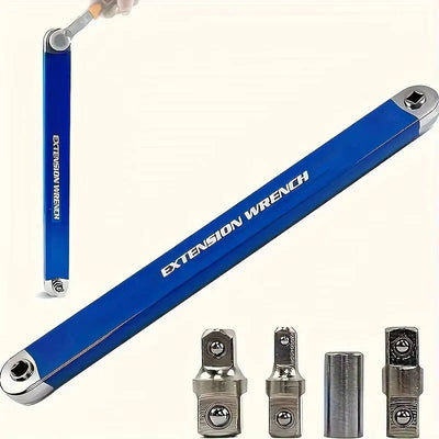 Socket Extension Wrench Long Reach Chain-Drive 3 Drive Adapters