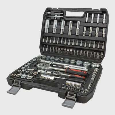 Socket Set 108-Piece Chrome-Vanadium Dual Ratchets