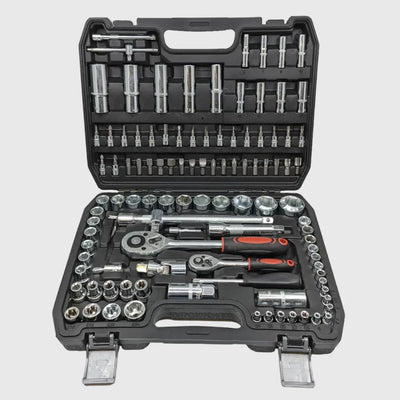 Socket Set 108-Piece Chrome-Vanadium Dual Ratchets