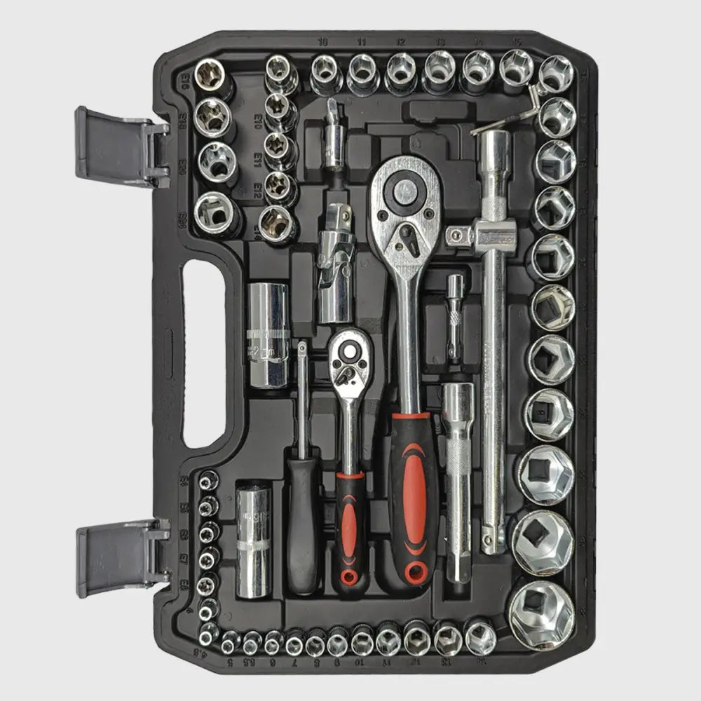 Socket Set 108-Piece Chrome-Vanadium Dual Ratchets