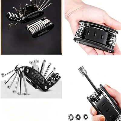Socket Wrench 16-in-1 Rotating Head Non-Slip Grip
