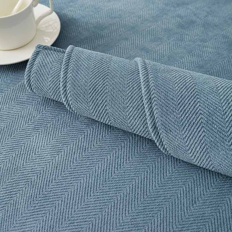 Sofa & Armchair Cover Chenille Herringbone Non-Slip Backing
