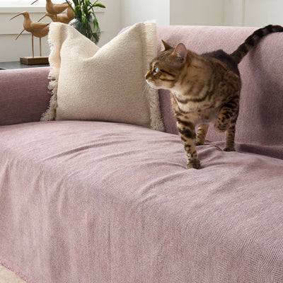 Sofa Cover Herringbone Water-Repellent Machine-Washable
