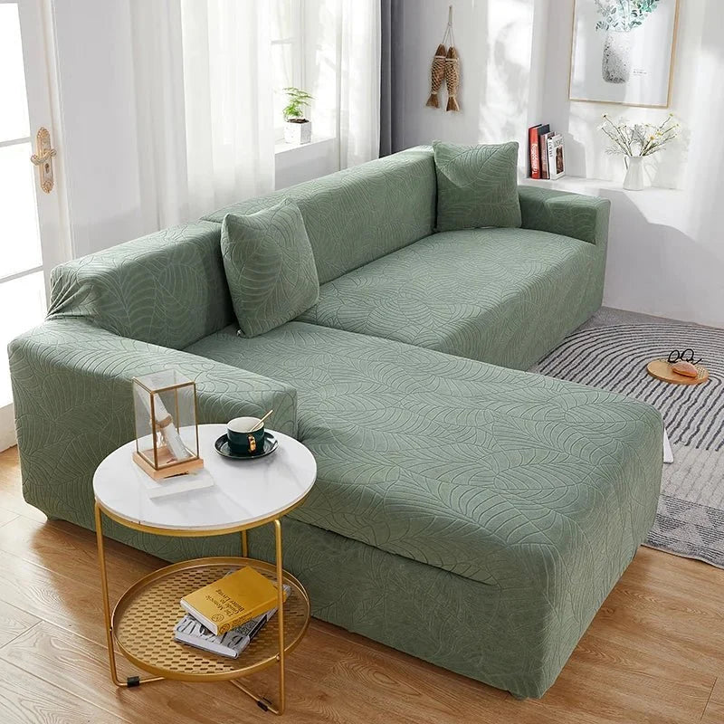 Sofa Cover Polyester L-Shaped Machine Washable Stain & Pet Hair Protection