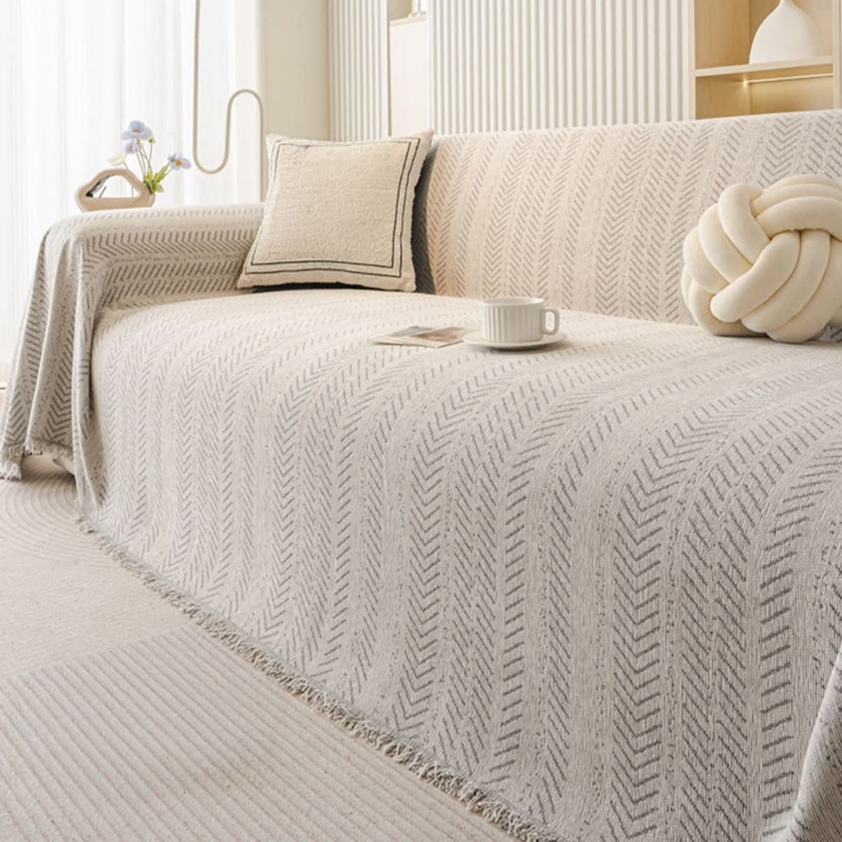 Sofa Cover Soft Chenille Scratch-Resistant Washable
