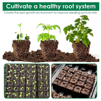 Soil Block Press Rust-Resistant Stainless Steel Interchangeable Inserts