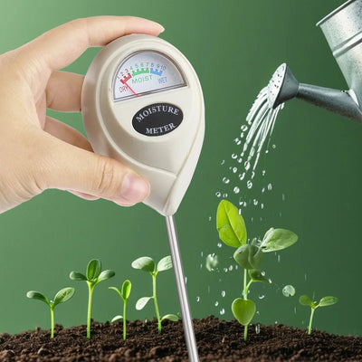 Soil Moisture Meter Battery-Free 10-Step Scale Stainless Steel Probe