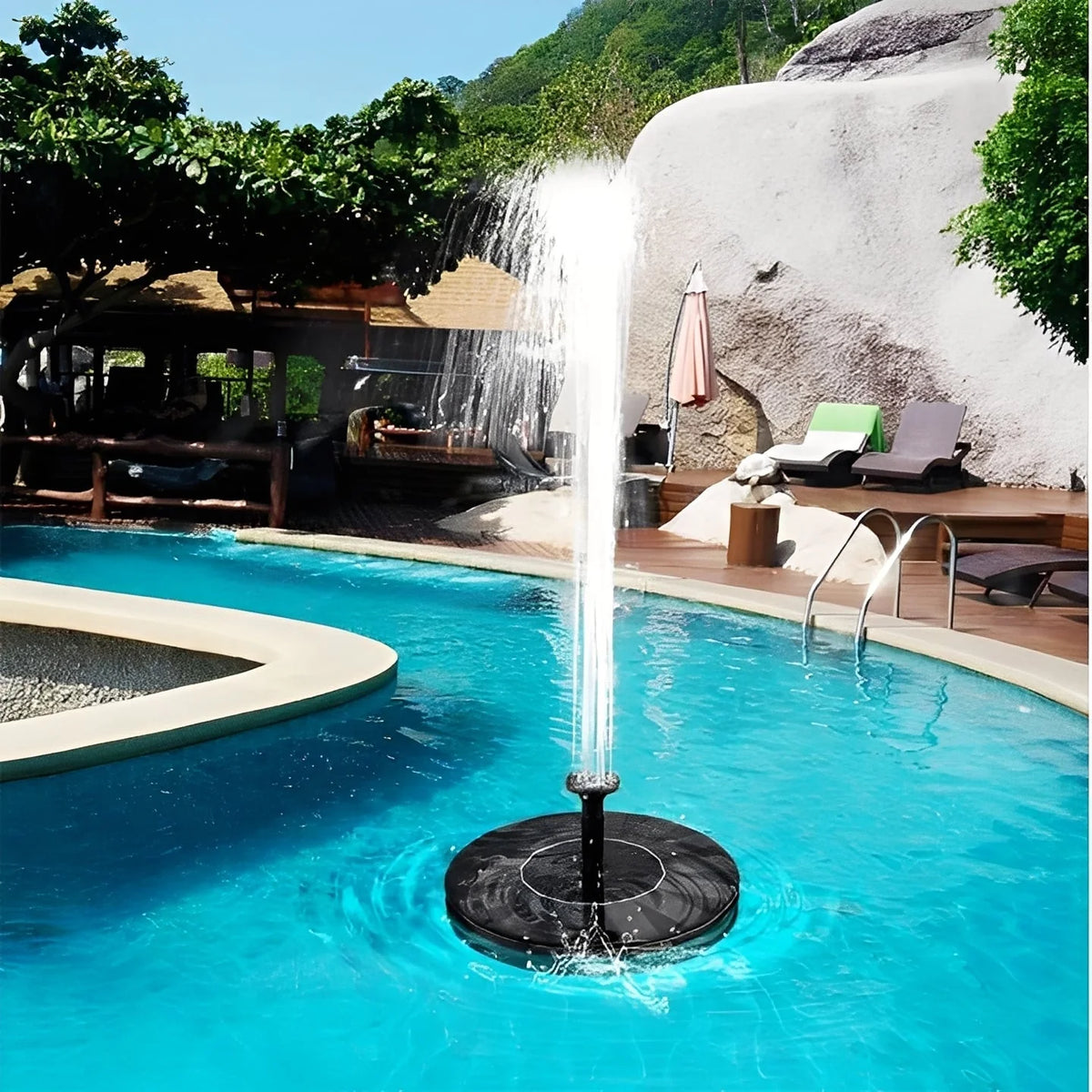 Solar Fountain Pump Solar-Powered Floating Interchangeable Spray Heads