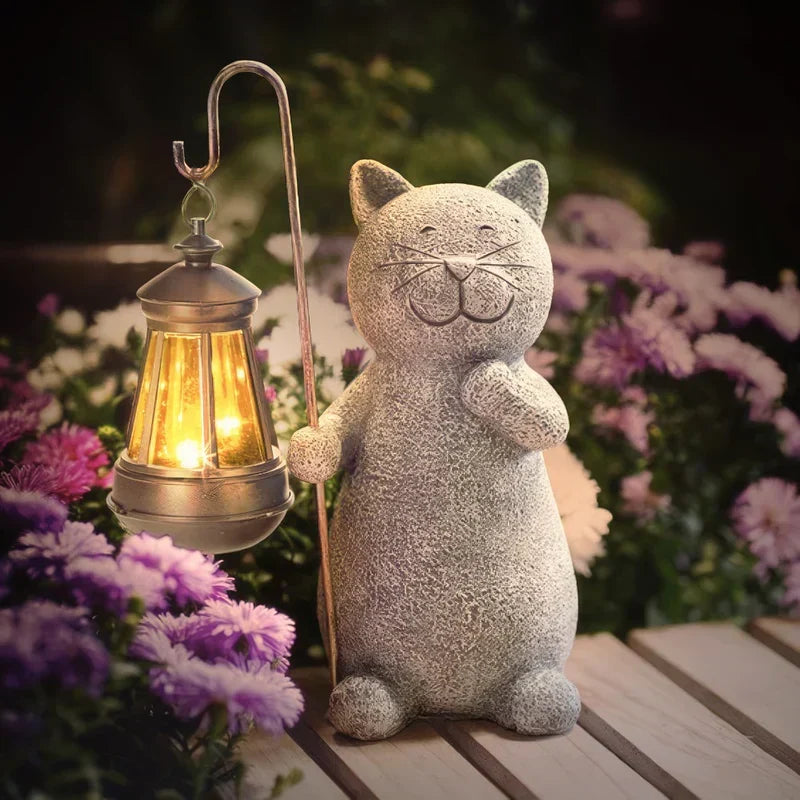 Solar Garden Light Warm White LED Weatherproof Resin