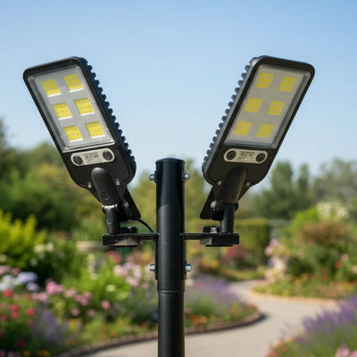 Solar LED Floodlight Motion-Activated Weatherproof
