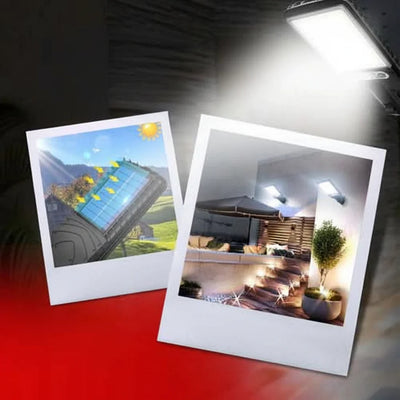 Solar LED Floodlight Motion-Activated Weatherproof