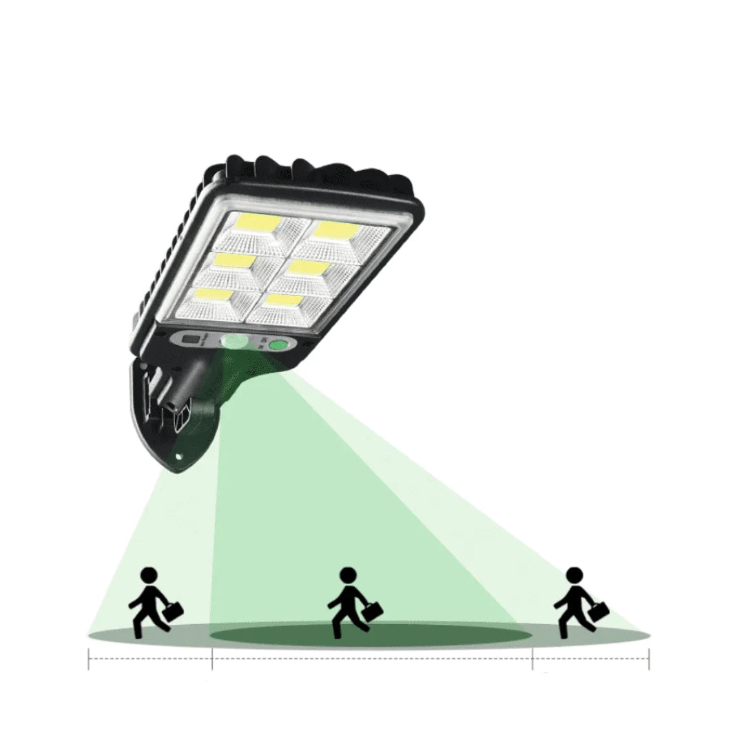 Solar LED Floodlight Motion-Activated Weatherproof