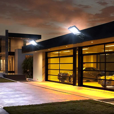 Solar LED Floodlight Motion-Activated Weatherproof