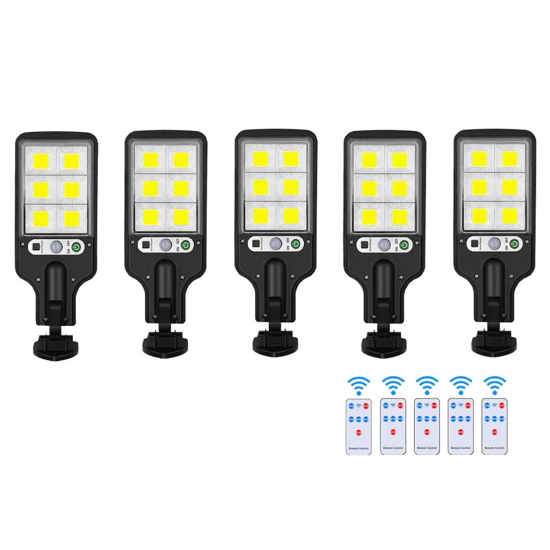 Solar LED Floodlight Motion-Activated Weatherproof