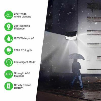 Solar Motion Sensor Light Motion-Activated & Weather-Resistant