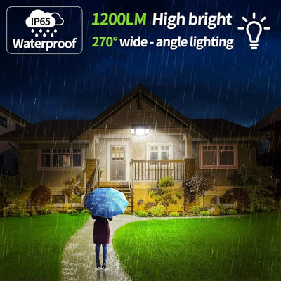 Solar Security Light Motion-Activated Triple Adjustable Heads 1200 Lumens