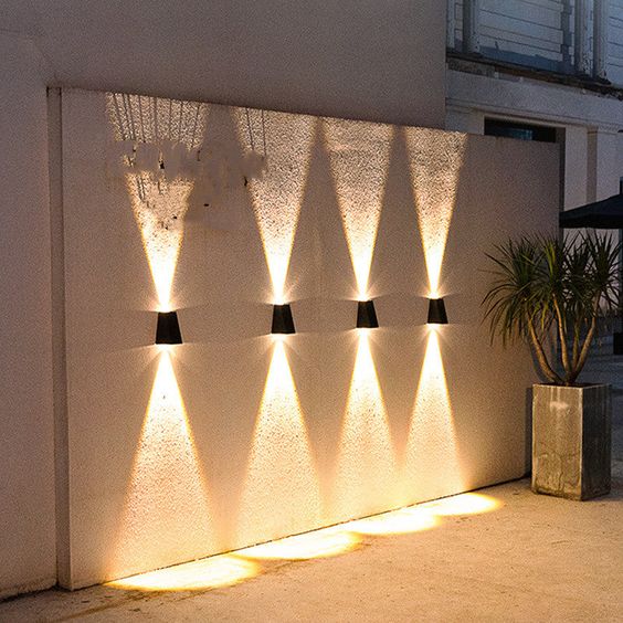 Solar Wall Light Automatic Weatherproof IP65