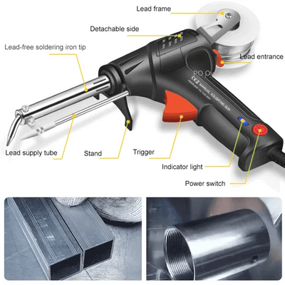 Soldering Gun 20-Second Heat Ceramic Core & Wire Cutter