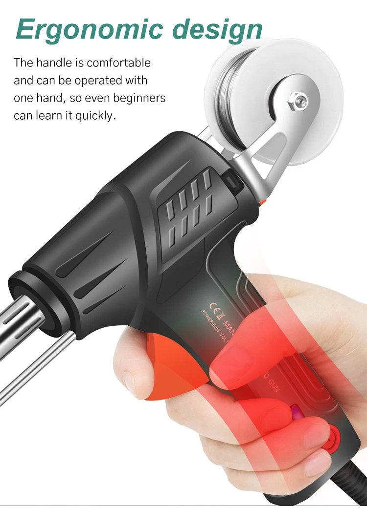Soldering Gun 20-Second Heat Ceramic Core & Wire Cutter