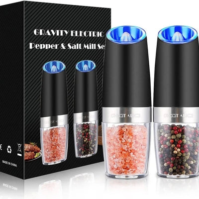 Spice Grinder Gravity-Activated One-Hand Operation Adjustable Coarseness