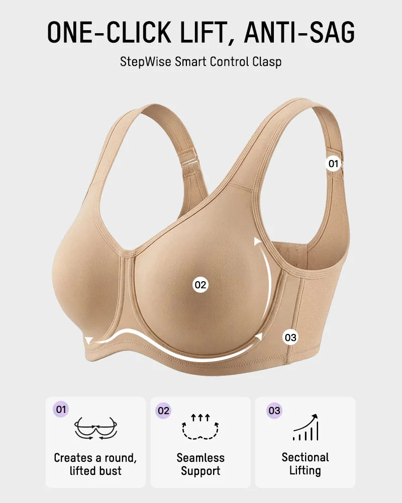 Sports Bra High-Impact Outside-Wire Support Breathable Mesh