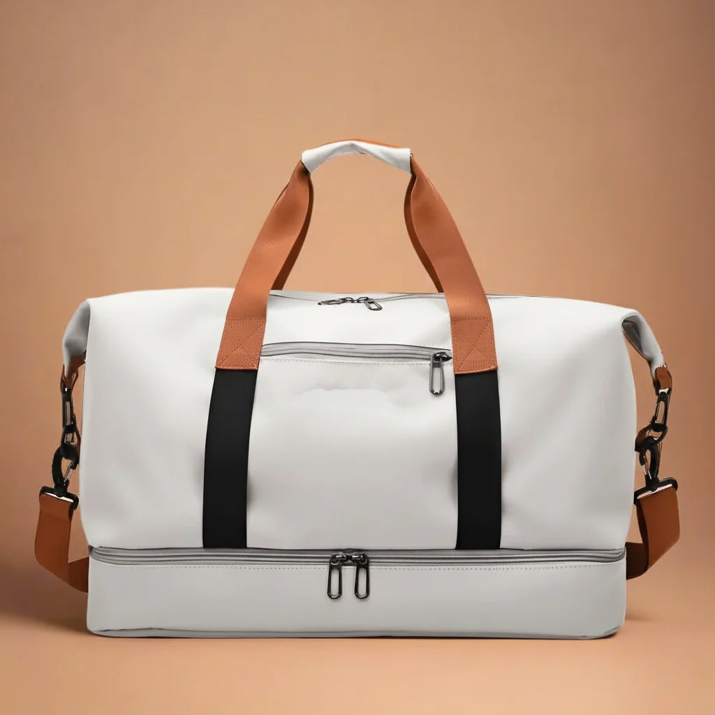 Sports & Travel Bag Waterproof Wet-Dry Shoe Compartment