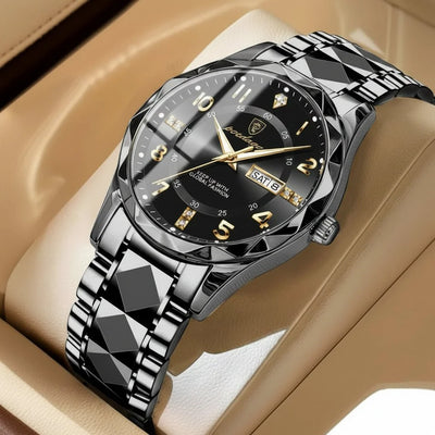 Sports Watch Titanium Case Quartz Movement 50m Water Resistant