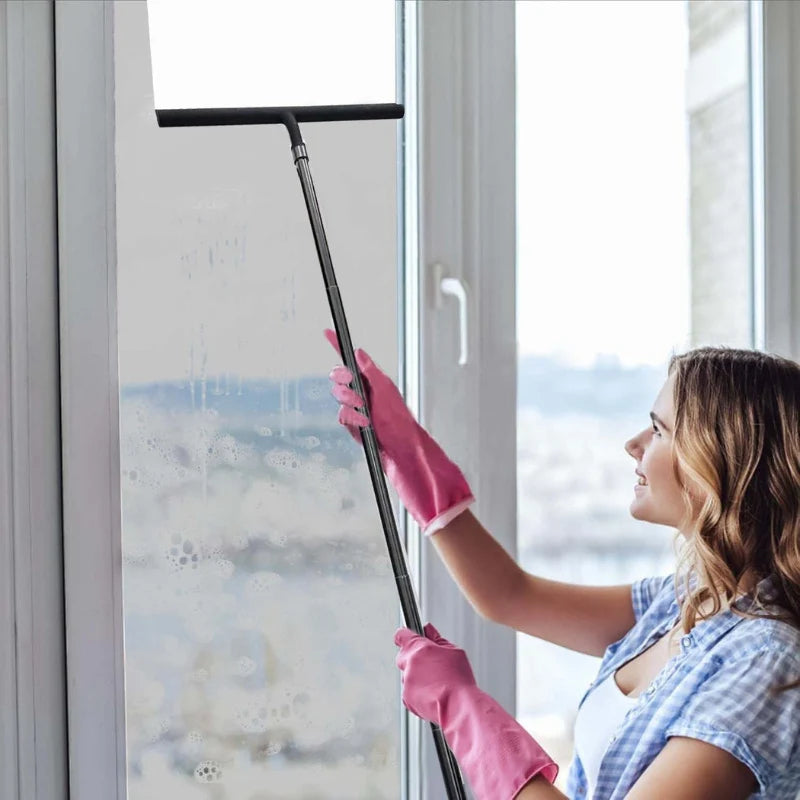 Squeegee Telescopic Handle Streak-Free