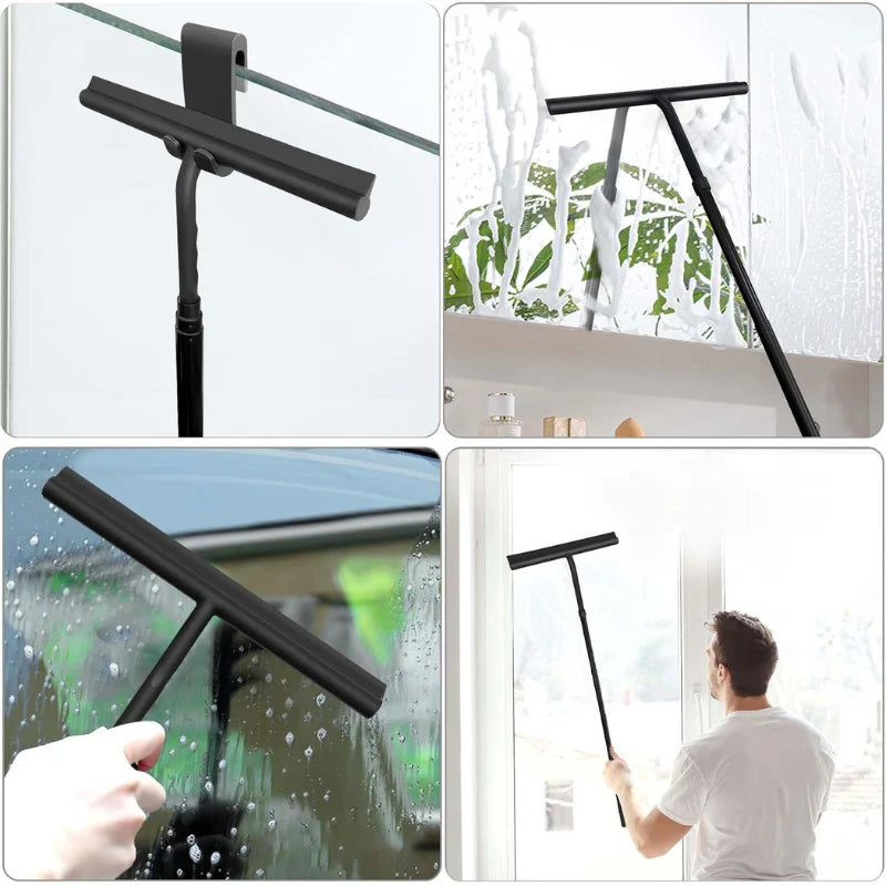 Squeegee Telescopic Handle Streak-Free