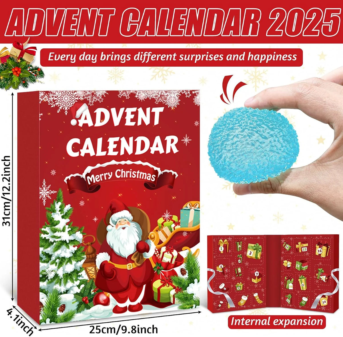 Squishy Toy Advent Calendar 24 Washable Toys