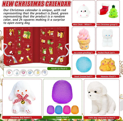 Squishy Toy Advent Calendar 24 Washable Toys