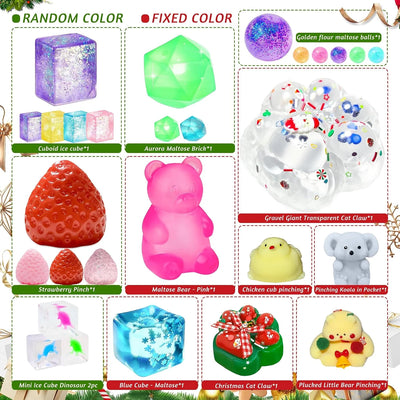 Squishy Toy Advent Calendar 24 Washable Toys