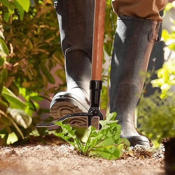 Stand-Up Weed Puller Four-Claw Foot Pedal Detachable Head