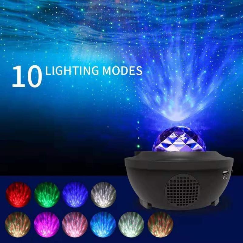 Star Projector Dual Lens Bluetooth Speaker Remote Control
