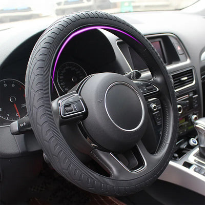 Steering Wheel Cover Textured Grip Palm Massage Nodules