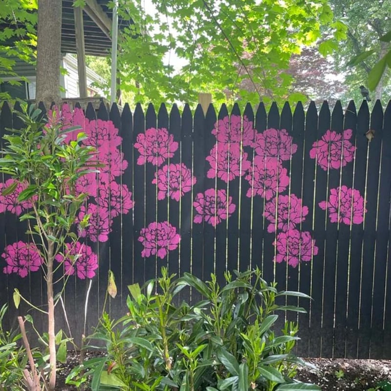 Stencil Set Floral Reusable Flexible Multi-Surface 10 Piece