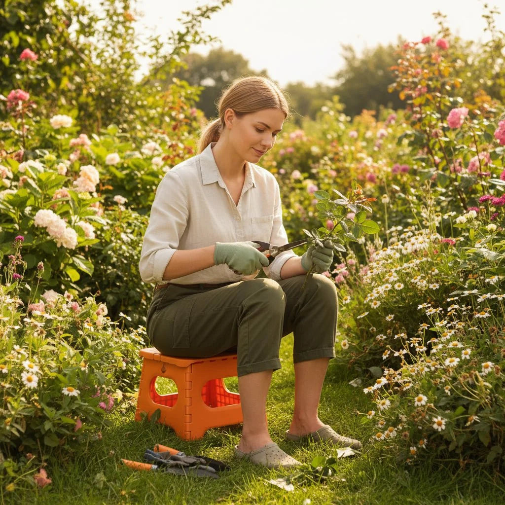 Step Stool Foldable 300 lb Capacity With Carry Handle