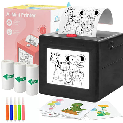 Sticker Printer AI Voice-Activated Inkless Thermal મિini