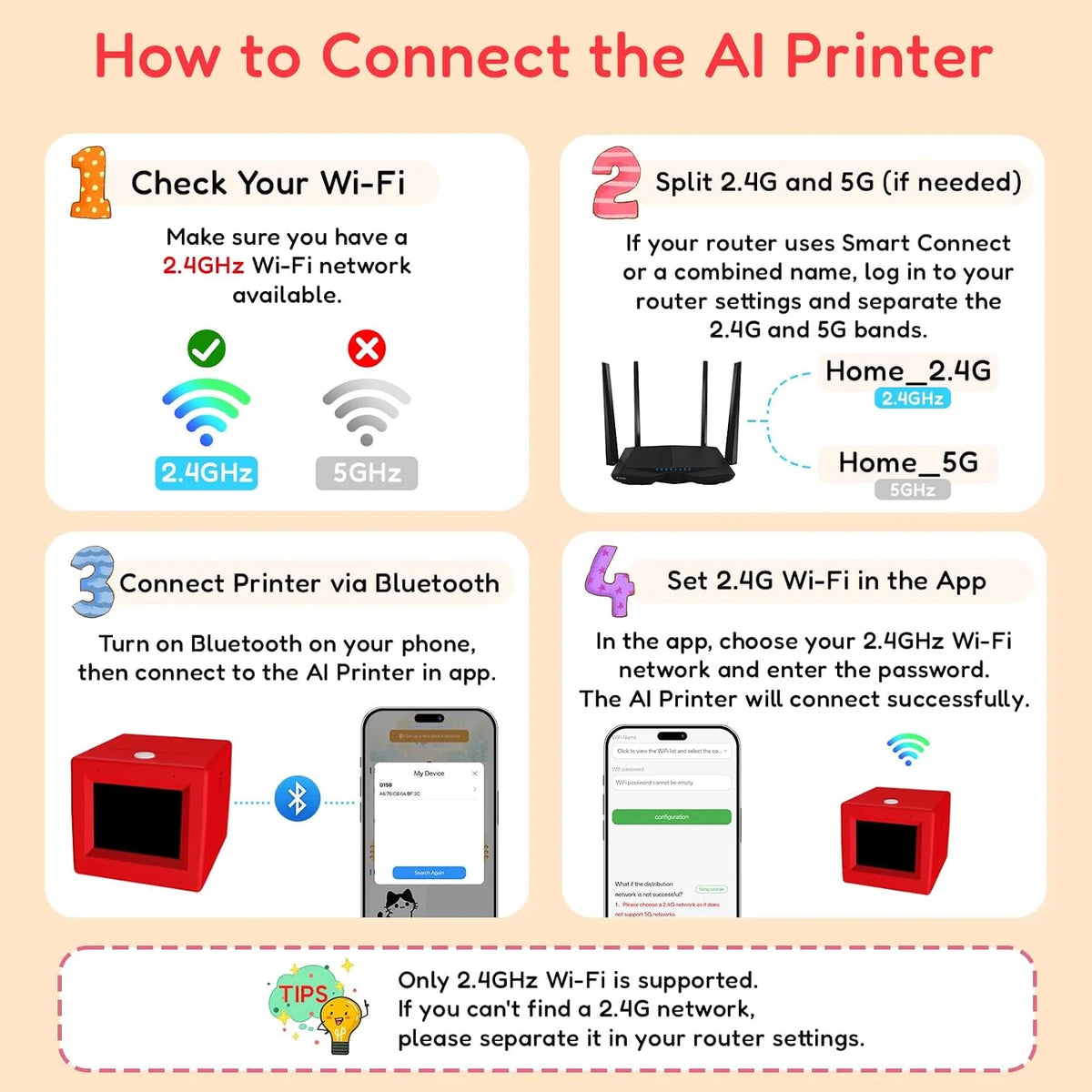 Sticker Printer AI Voice-Activated Inkless Thermal મિini