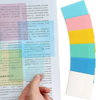 Sticky Notes Transparent Repositionable Residue-Free Set of 400