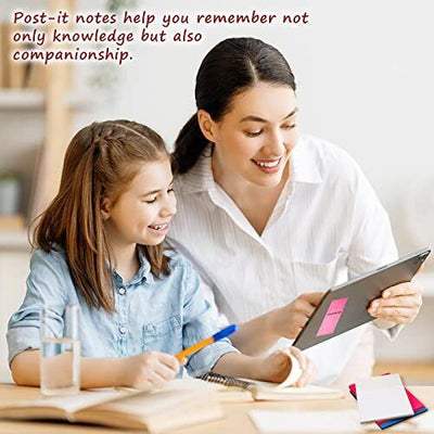 Sticky Notes Transparent Repositionable Residue-Free Set of 400