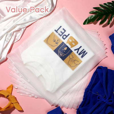 Storage Bags Slide Zip Closure Frosted Translucent & Ventilated