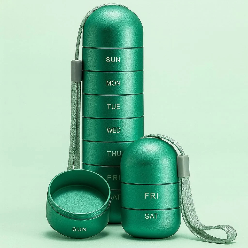 Storage Box Aluminum 7 Compartments Silicone Seal & Shockproof