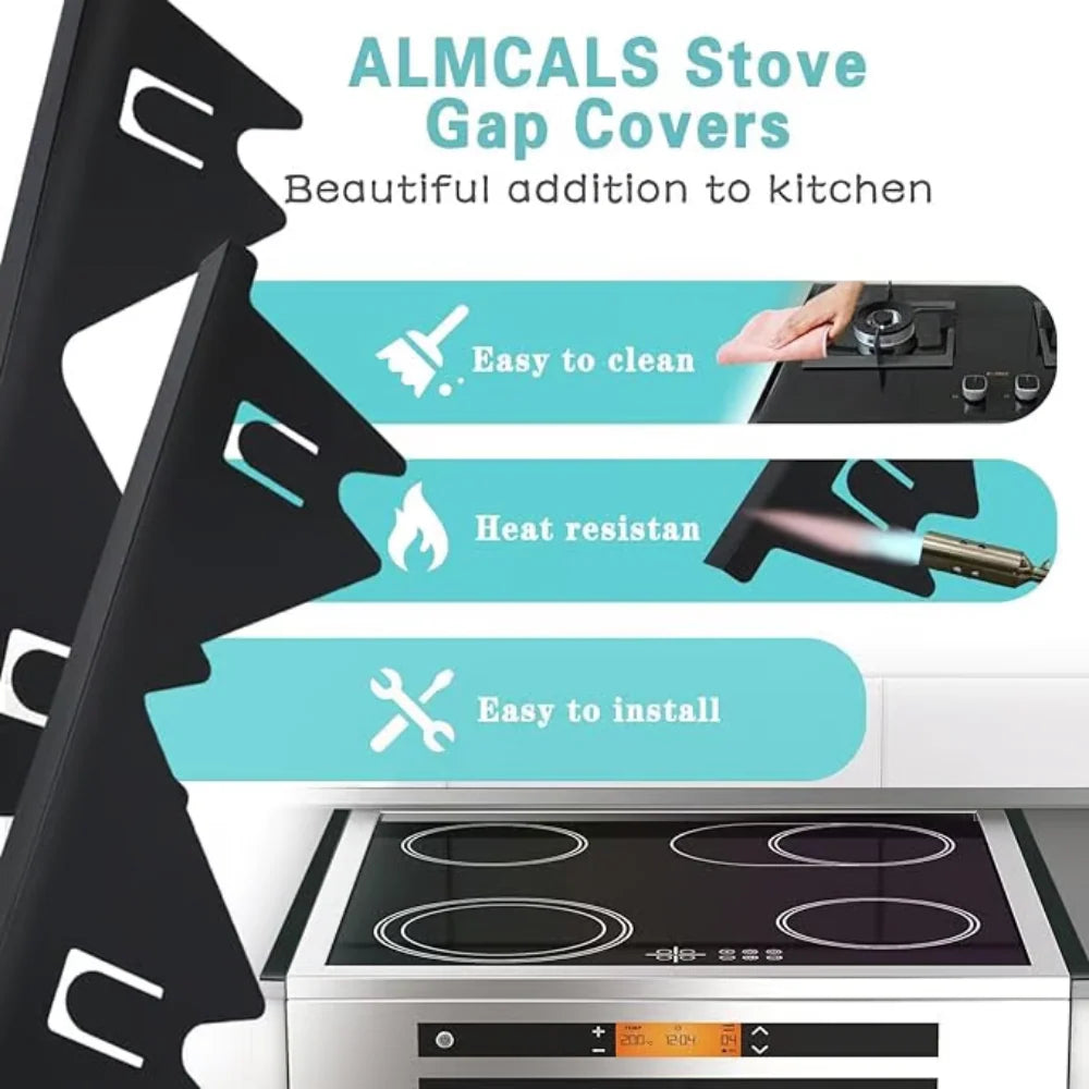 Stove Gap Cover Adjustable Telescoping Stainless Steel