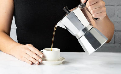Stovetop Coffee Maker Single-Cup Pressure-Brewed Compact Design