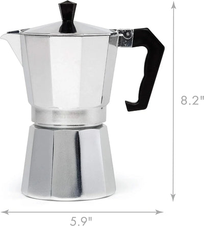 Stovetop Coffee Maker Single-Cup Pressure-Brewed Compact Design