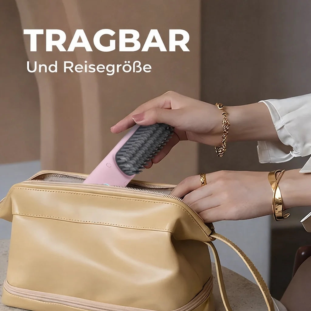 Straightening Brush Cordless & Rechargeable Travel-Friendly