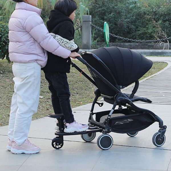Stroller Board Tool-Free Quick Attach Non-Slip 360° Swivel Wheel